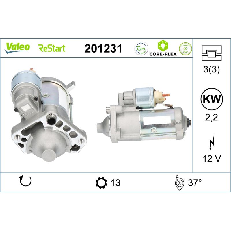 Démarreur VALEO 201231 - Visuel 1
