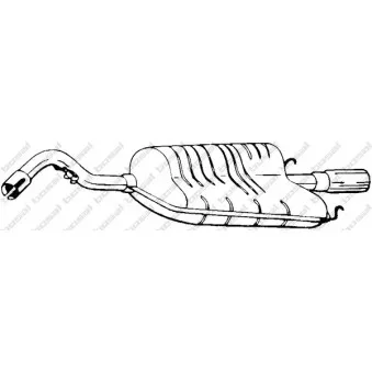 Silencieux arrière BOSAL OEM 6860466