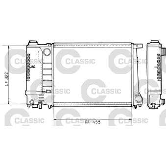 Radiateur, refroidissement du moteur VALEO OEM 17111719302