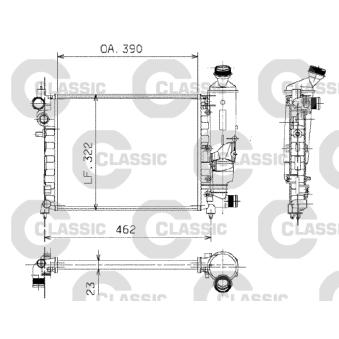 Radiateur, refroidissement du moteur VALEO [230372]