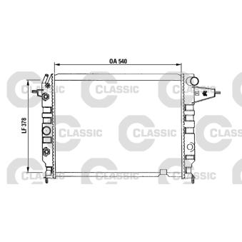 Radiateur, refroidissement du moteur VALEO OEM 3096385 Radiateur, refroidissement du moteur VALEO OEM 3096385
