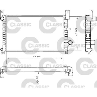 Radiateur, refroidissement du moteur VALEO OEM 6479790
