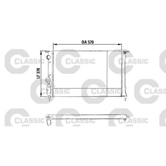 Radiateur, refroidissement du moteur VALEO 230551