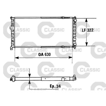 Radiateur, refroidissement du moteur VALEO [230945]