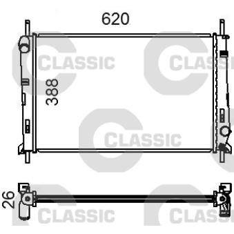 Radiateur, refroidissement du moteur VALEO OEM 6775666