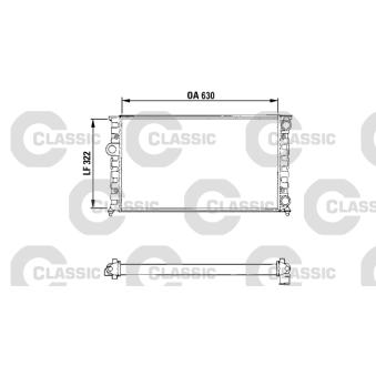 Radiateur, refroidissement du moteur VALEO [231025]