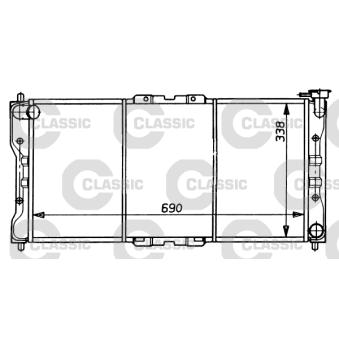 Radiateur, refroidissement du moteur VALEO 231073