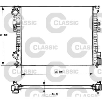 Radiateur, refroidissement du moteur VALEO OEM 1476529080