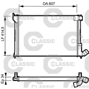 Radiateur, refroidissement du moteur VALEO [231297]