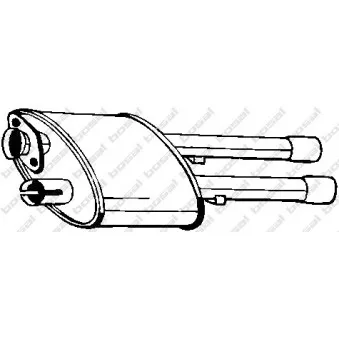 Silencieux central BOSAL 154-915