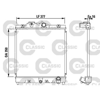 Radiateur, refroidissement du moteur VALEO OEM 19010P01004