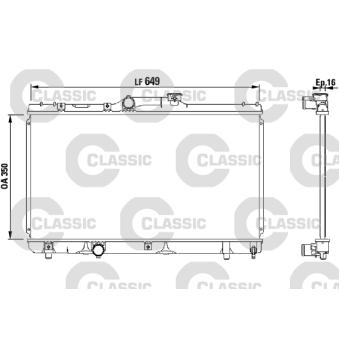 Radiateur, refroidissement du moteur VALEO [231441]
