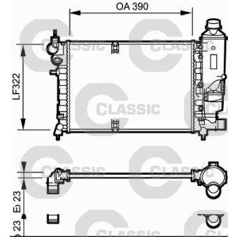 Radiateur, refroidissement du moteur VALEO OEM 1331S8