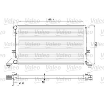 Radiateur, refroidissement du moteur VALEO OEM 2D0121253B