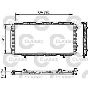 Radiateur, refroidissement du moteur VALEO OEM 1341514080