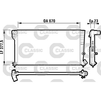 Radiateur, refroidissement du moteur VALEO OEM 1331S0