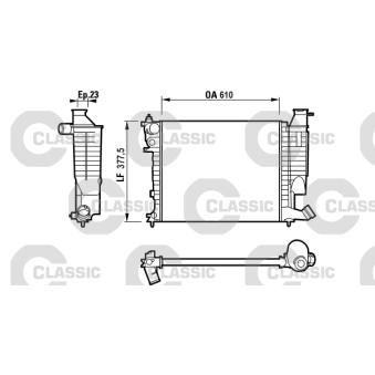 Radiateur, refroidissement du moteur VALEO OEM 133004