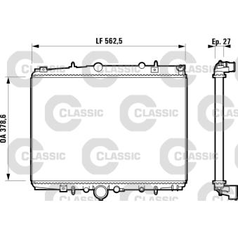 Radiateur, refroidissement du moteur VALEO OEM 1331FS