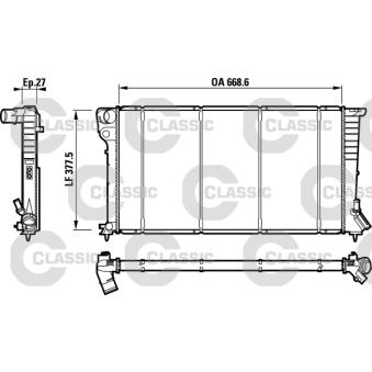 Radiateur, refroidissement du moteur VALEO OEM 1330C9