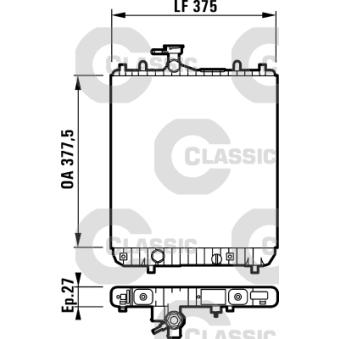 Radiateur, refroidissement du moteur VALEO OEM 1770083E00