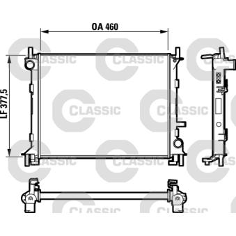Radiateur, refroidissement du moteur VALEO OEM 1061185 Radiateur, refroidissement du moteur VALEO OEM 1061185
