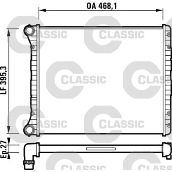 Radiateur, refroidissement du moteur VALEO 232785