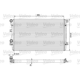 Radiateur, refroidissement du moteur VALEO 232872