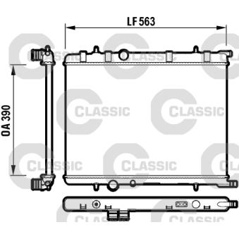 Radiateur, refroidissement du moteur VALEO OEM 1330G2