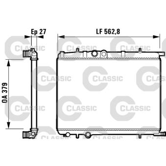 Radiateur, refroidissement du moteur VALEO OEM 1330C5 Radiateur, refroidissement du moteur VALEO OEM 1330C5