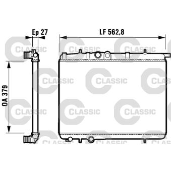 Radiateur, refroidissement du moteur VALEO OEM 1330B5