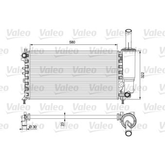 Radiateur, refroidissement du moteur VALEO OEM 51724188