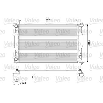 Radiateur, refroidissement du moteur VALEO OEM 8E0121251A