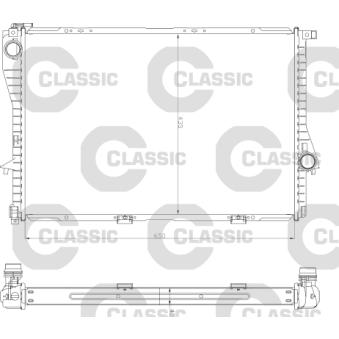 Radiateur, refroidissement du moteur VALEO OEM 17111436060