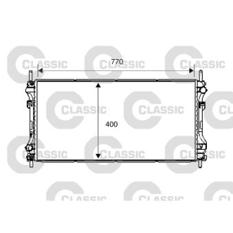 Radiateur, refroidissement du moteur VALEO OEM 4572061