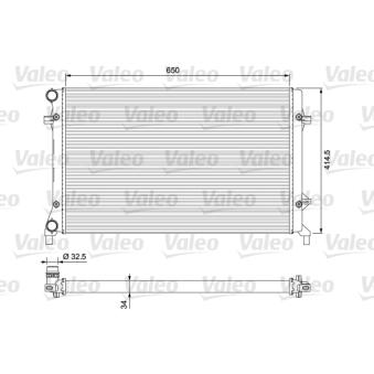 Radiateur, refroidissement du moteur VALEO OEM 1K0121251CE