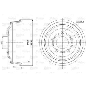 Tambour de frein VALEO OEM 1306211080