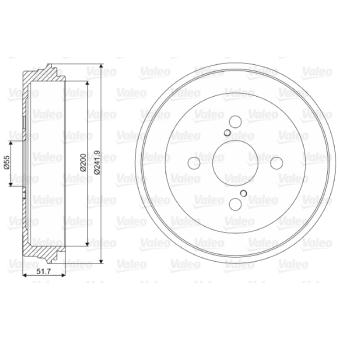 Tambour de frein VALEO OEM 4243152020