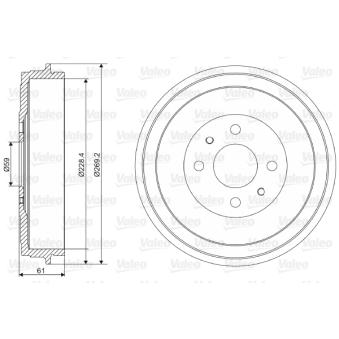 Tambour de frein VALEO OEM 60814839