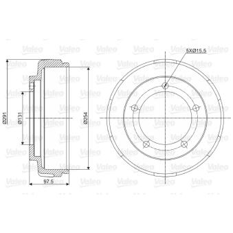 Tambour de frein VALEO OEM 4540218