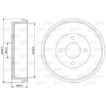 Tambour de frein VALEO OEM 6710010
