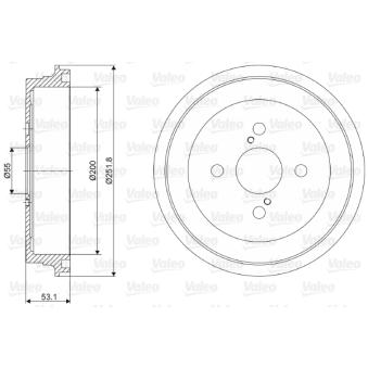 Tambour de frein VALEO OEM 424310D010
