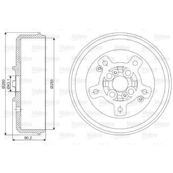 Tambour de frein VALEO [237087]