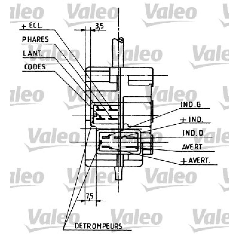 Commutateur de colonne de direction VALEO 251105 - Visuel 1
