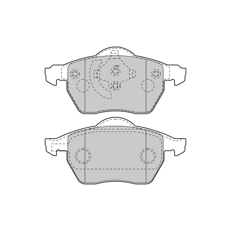 Jeu de 4 plaquettes de frein avant VALEO 301008 - Visuel 1