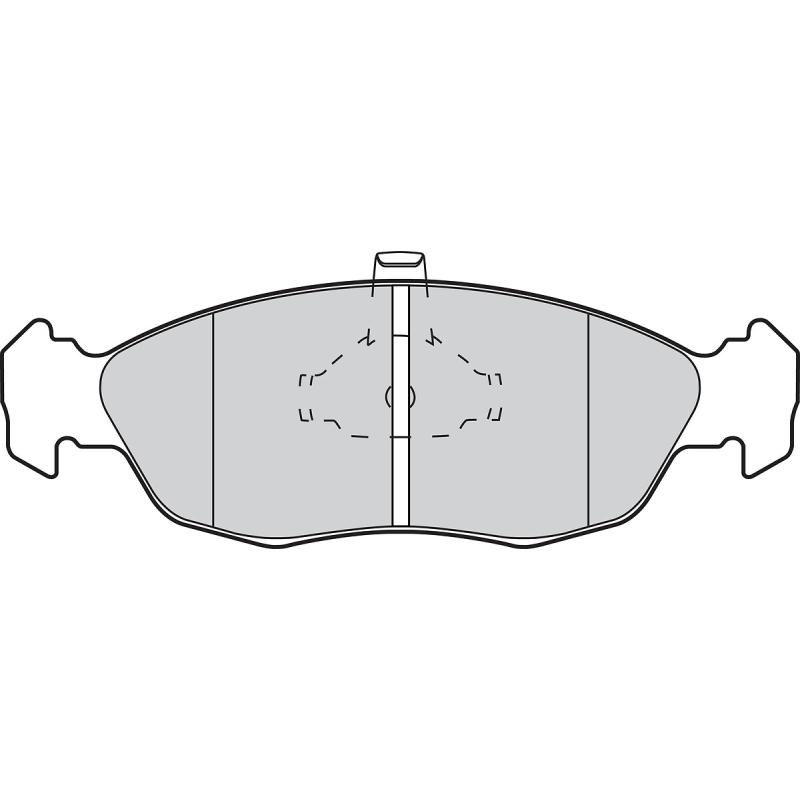 Jeu de 4 plaquettes de frein avant VALEO 301074 - Visuel 1