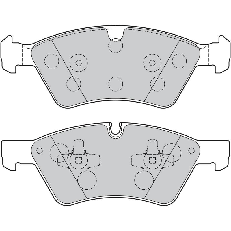 Jeu de 4 plaquettes de frein avant VALEO 301107 - Visuel 1