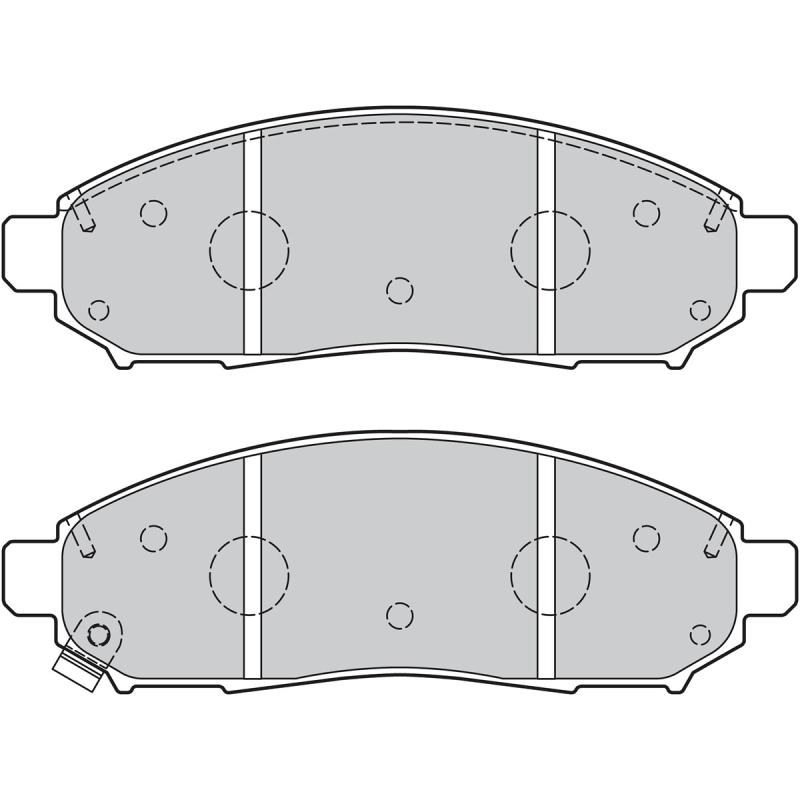 Jeu de 4 plaquettes de frein avant VALEO 301140 - Visuel 1