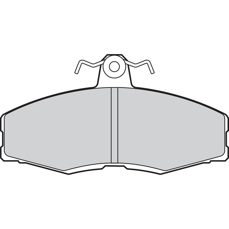 Jeu de 4 plaquettes de frein avant VALEO 301217 - Visuel 1
