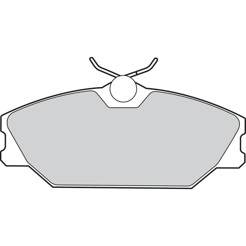 Jeu de 4 plaquettes de frein avant VALEO 301473 - Visuel 1