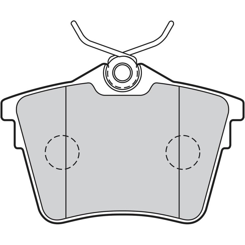 Jeu de 4 plaquettes de frein arrière VALEO 301664 - Visuel 1
